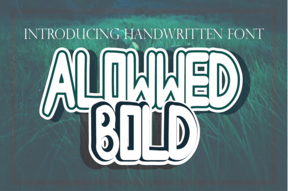 Allowwedbold: A Standout Display Font for Small Business Branding