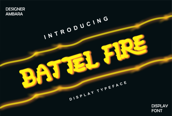 Battel Fire: A Display Font That Commands Attention in Game Campaigns