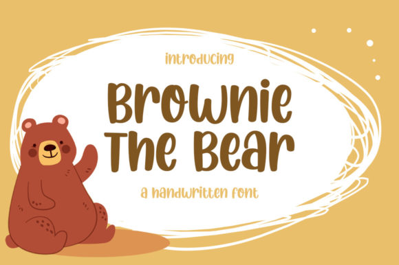 Brownie the Bear: A Warm, Hand-Drawn Display Font for Real Small Businesses