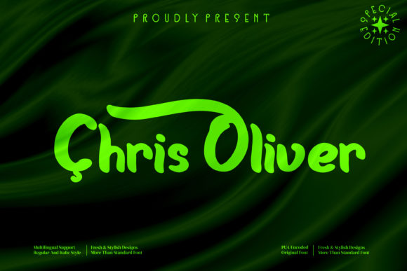 Chris Oliver: A Warm, Handcrafted Display Font for Branding