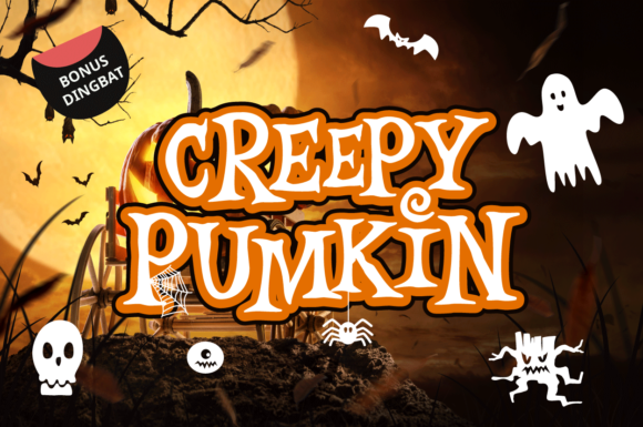 Creepy Pumpkin: A Spooky Display Font for Editorial Impact