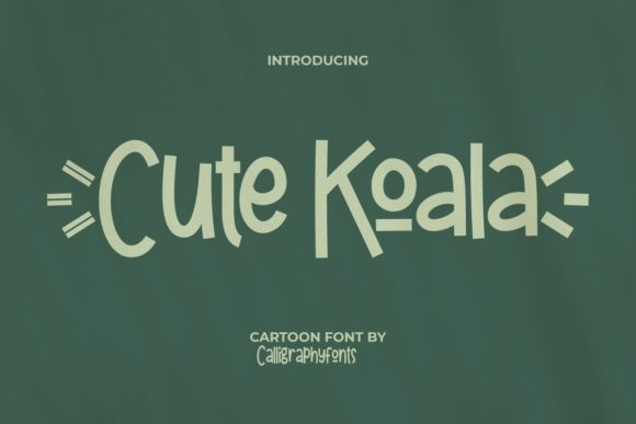 Cute Koala: A Friendly Display Font for Editorial Design
