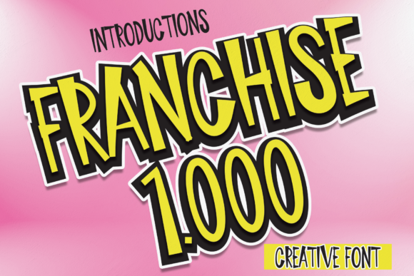 Franchise 1000: A Friendly Display Font for Digital Branding