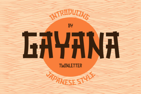 Gayana: A Faux-Japanese Display Font with Quiet Confidence
