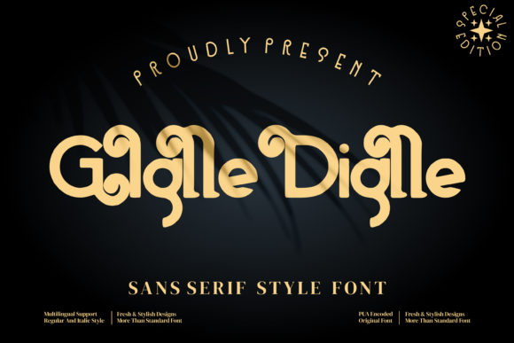 Giglle Diglle: A Vintage Display Font That Elevates Your Brand