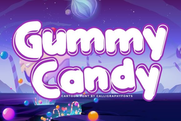 Gummy Candy: A Playful Display Font for Editorial Charm