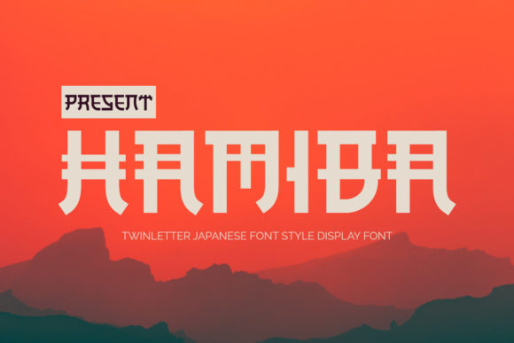 Hamiba: A Japanese-Inspired Display Font for Digital Branding