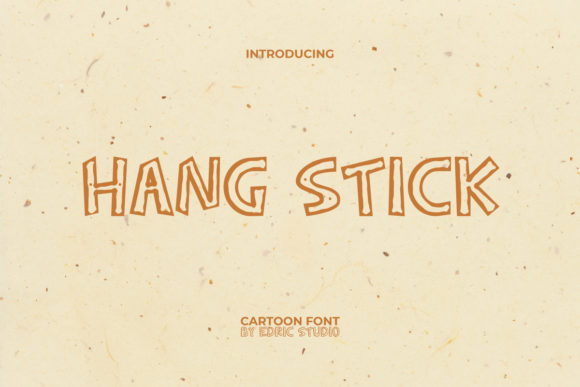Hang Stick Display Font for Handmade Creators