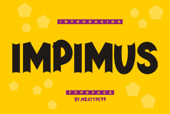 Impimus: A Bold Display Font for Handmade Labels & Printables