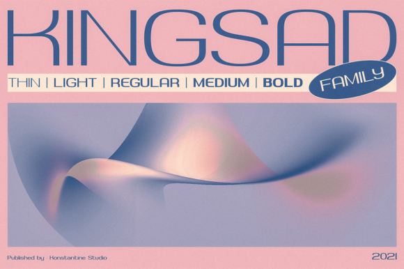 Kingsad: A Robotic Display Font That Cuts Through the Feed