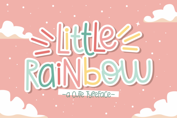 Little Rainbow: A Playful Display Font for Warm Editorial Moments