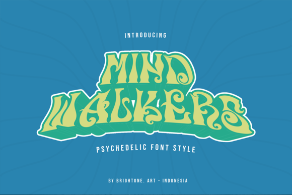 Mind Walkers: A Psychedelic Display Font for Editorial Moments