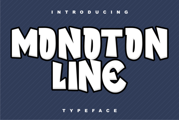 Monoton Line: A Bold Display Font for Editorial Impact