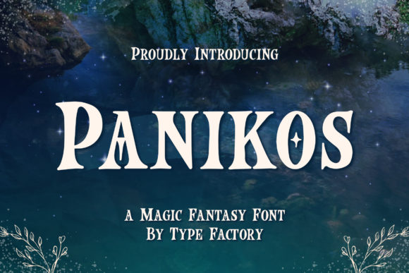 Panikos Display Font for Handmade Magic