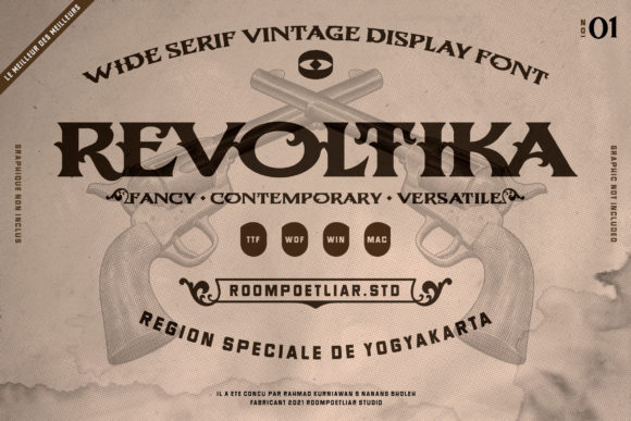 Revoltika: A Bold, Vintage Display Font That Elevates Real Branding