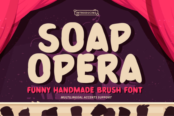 Soap Opera Font: Rustic Charm for Handmade Labels & Printables