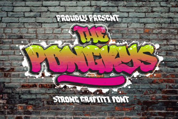 The Ponkys: A Graffiti-Styled Display Font with Editorial Soul