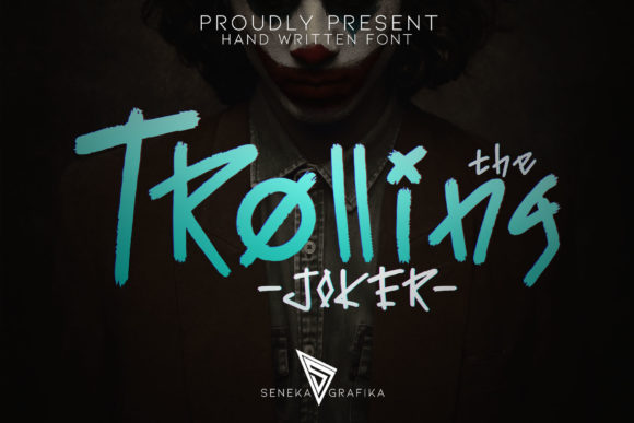 The Trolling Joker: A Bold, Playful Display Font for Handmade Makers