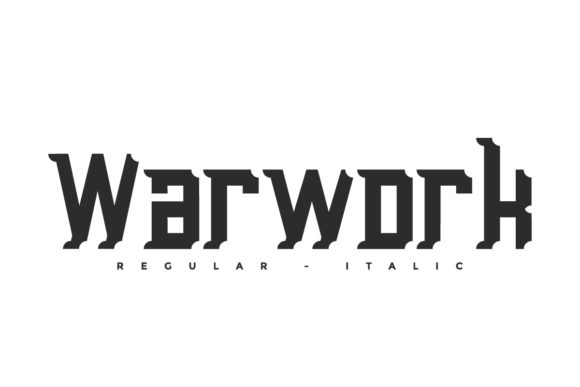 Warwork Display Font for Confident Branding