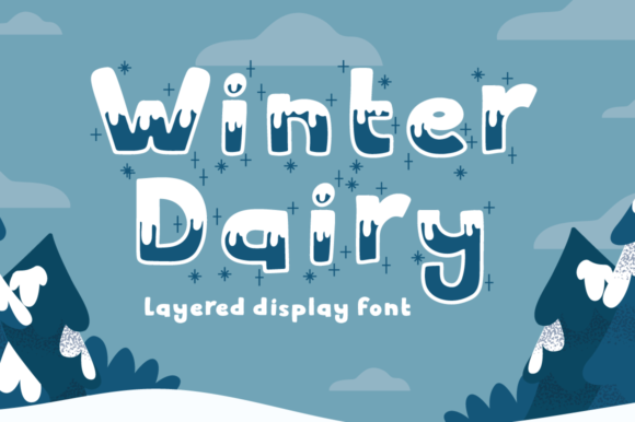 Winter Dairy: A Friendly Display Font for Scroll-Stopping Campaigns