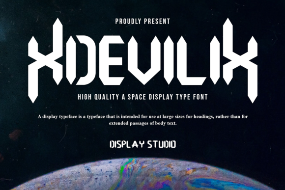 Xdevilix: A Futuristic Display Font That Commands Attention